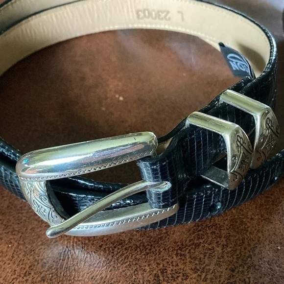 Brighton | Accessories | Brighton Black Leather Belt With  display picture 1